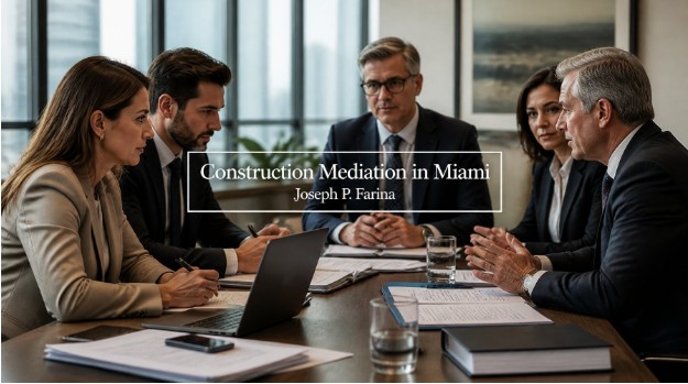 Construction Mediation in Miami — Joseph P. Farina