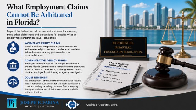 What Employment Claims Cannot Be Arbitrated in Florida?